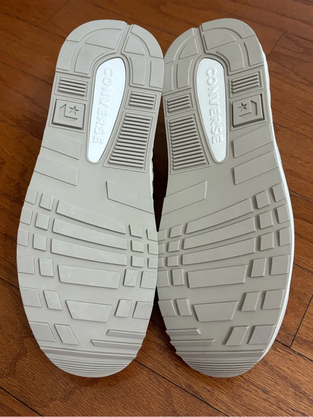 Converse Cream Low-Top Sneakers with Subtle Branding A13462C